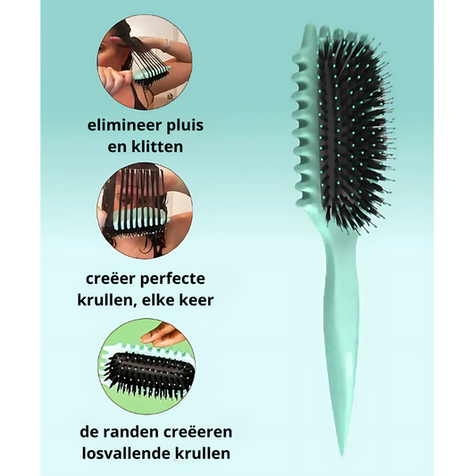 KrulFix™ Kruldefinieer Borstel 1+1 Gratis