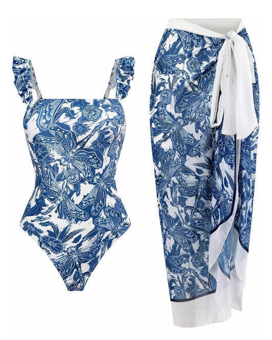 Bloom Set – Badpak met lange rok