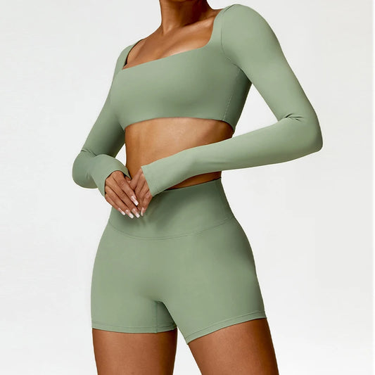 Yoga Set met shorts